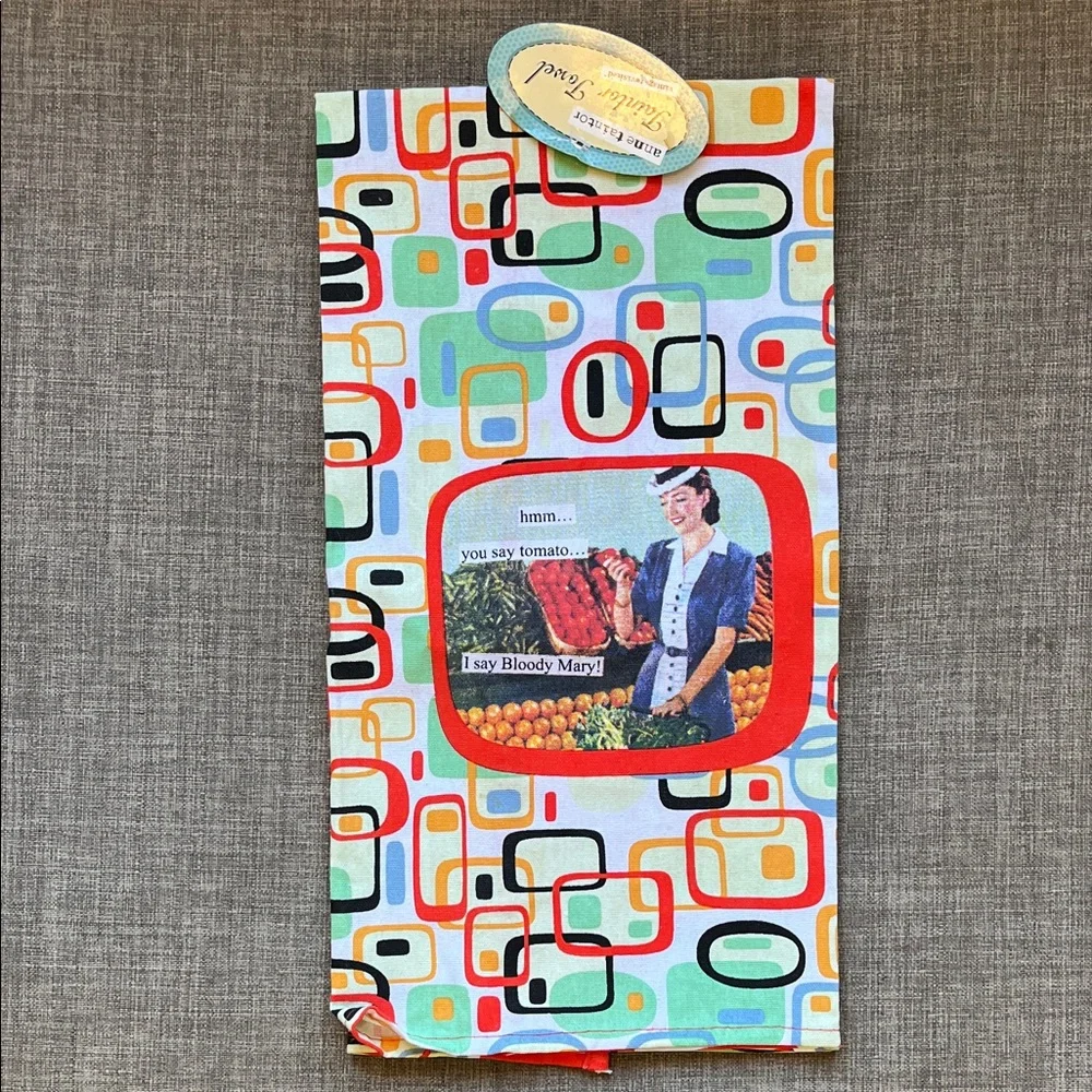 Anne Taintor Vintage Revisited Tea Towel Novelty Bloody Mary Gift